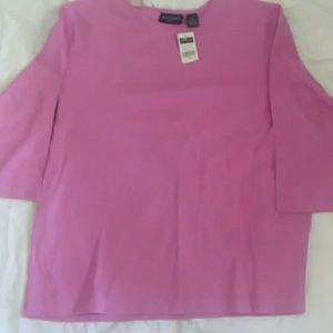 3/4 sleeve NWT Bay Studio 1X top